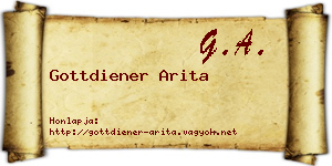 Gottdiener Arita névjegykártya